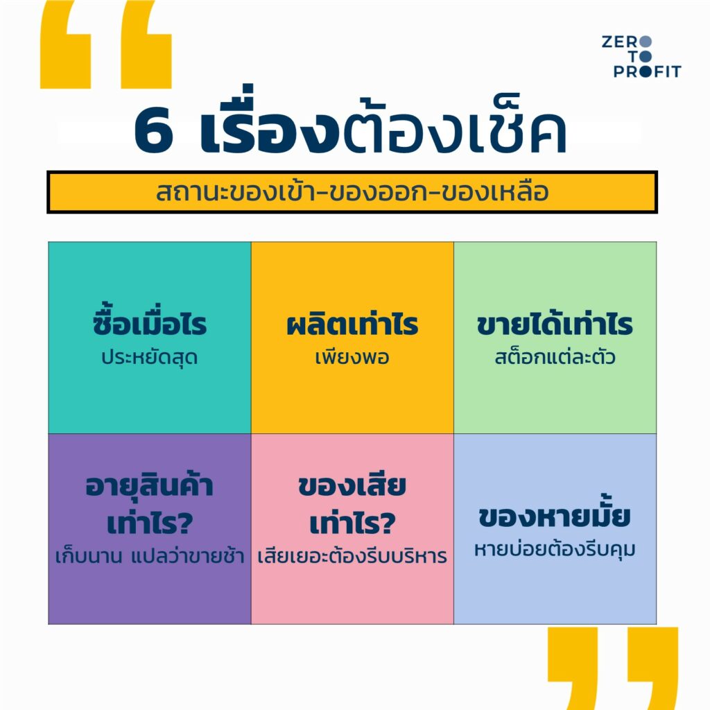 6 วิธีจัดการสินค้า