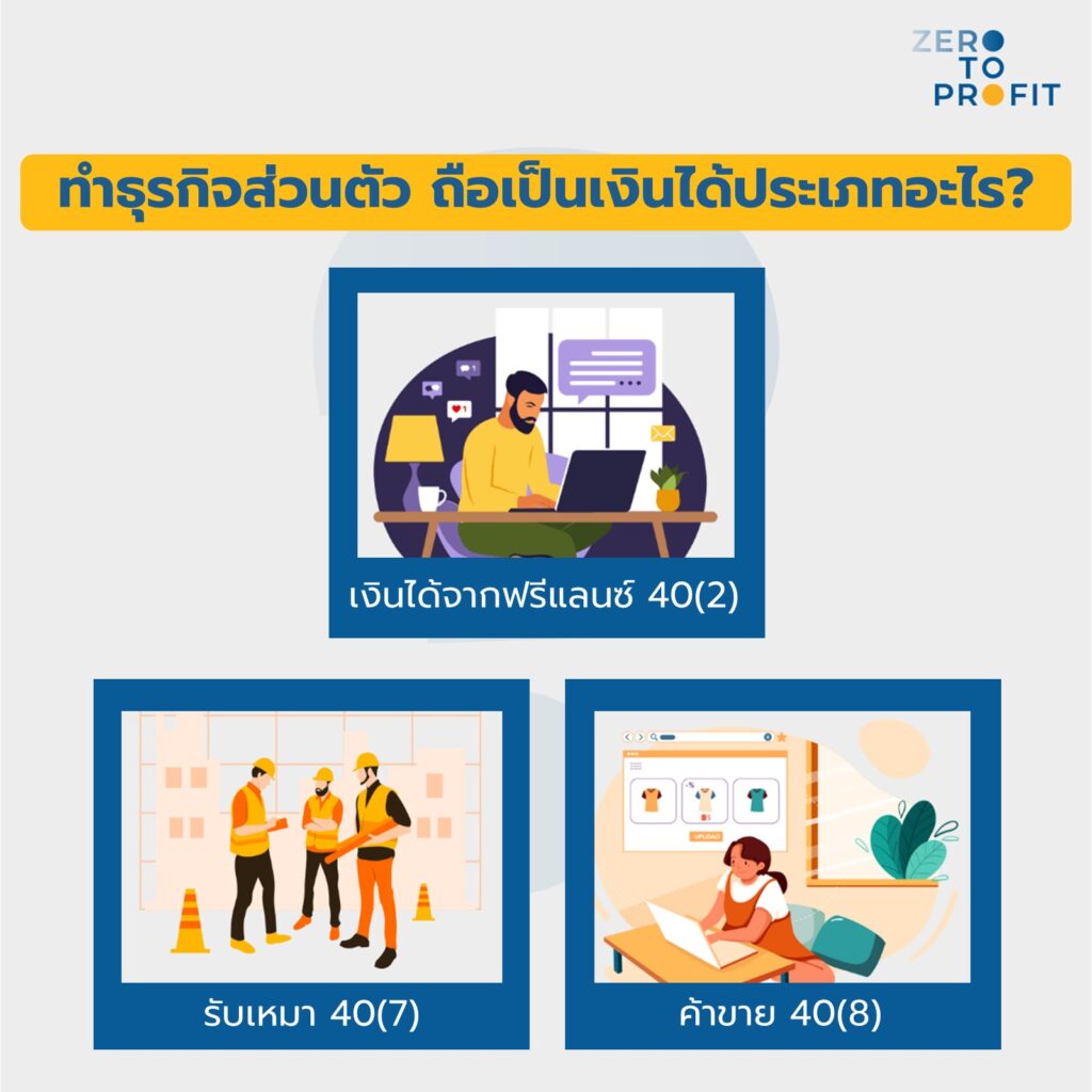 ทำธุรกิจส่วนตัว ถือเป็นเงินได้ประเภทอะไร