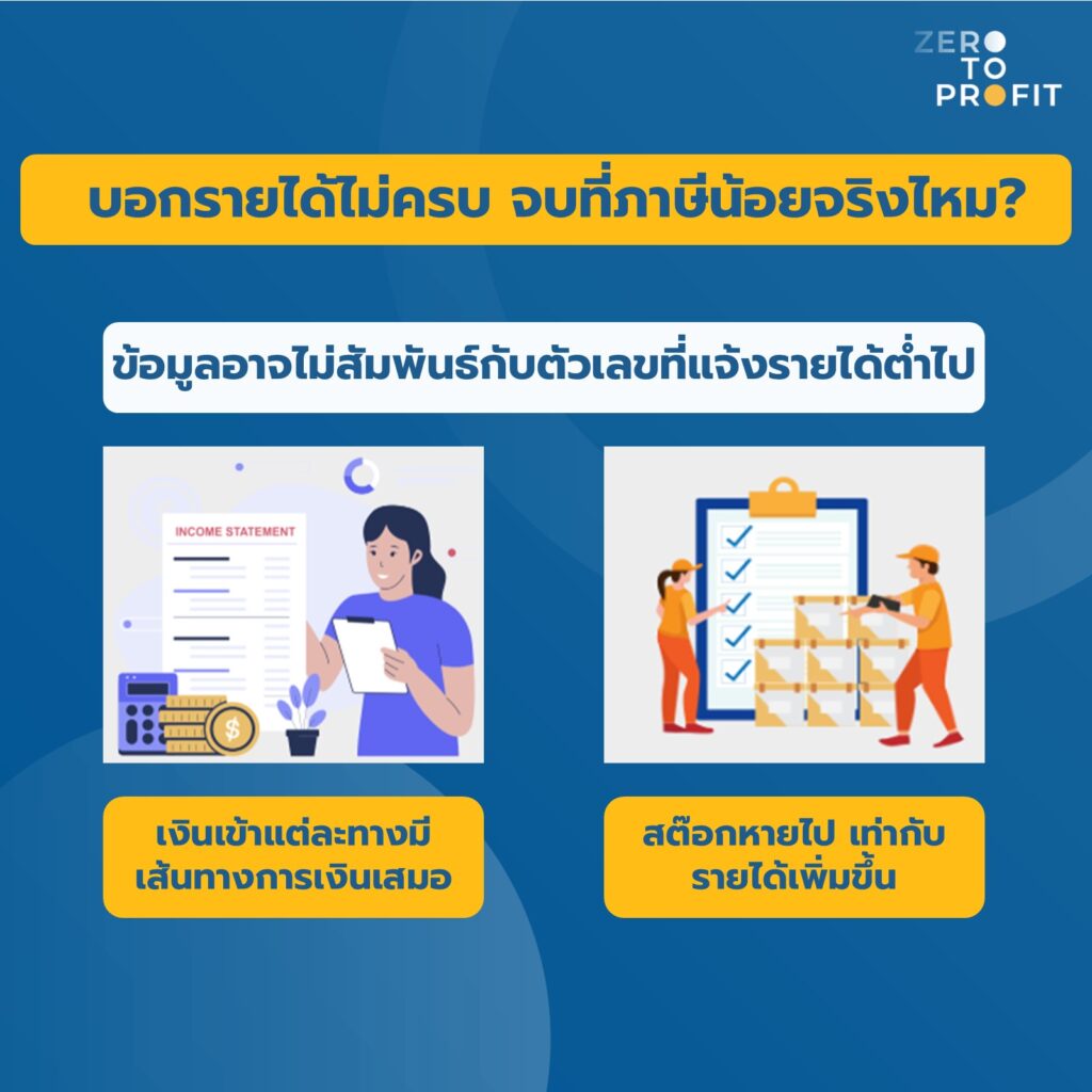 บอกรายได้ไม่ครบ จบที่เสียภาษีน้อย