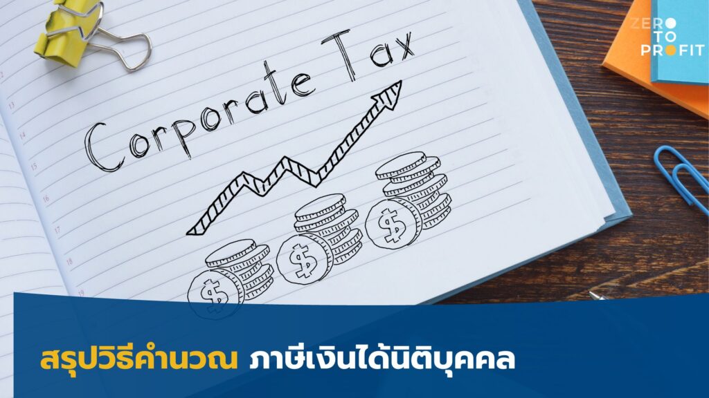 สรุปวิธีคำนวณภาษีเงินได้นิติบุคคล